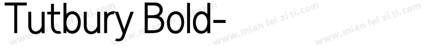 Tutbury Bold字体转换